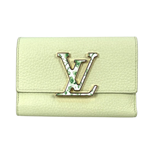 Louis Vuitton Capucines Portefeuille Compact Wallet - Mint Green 