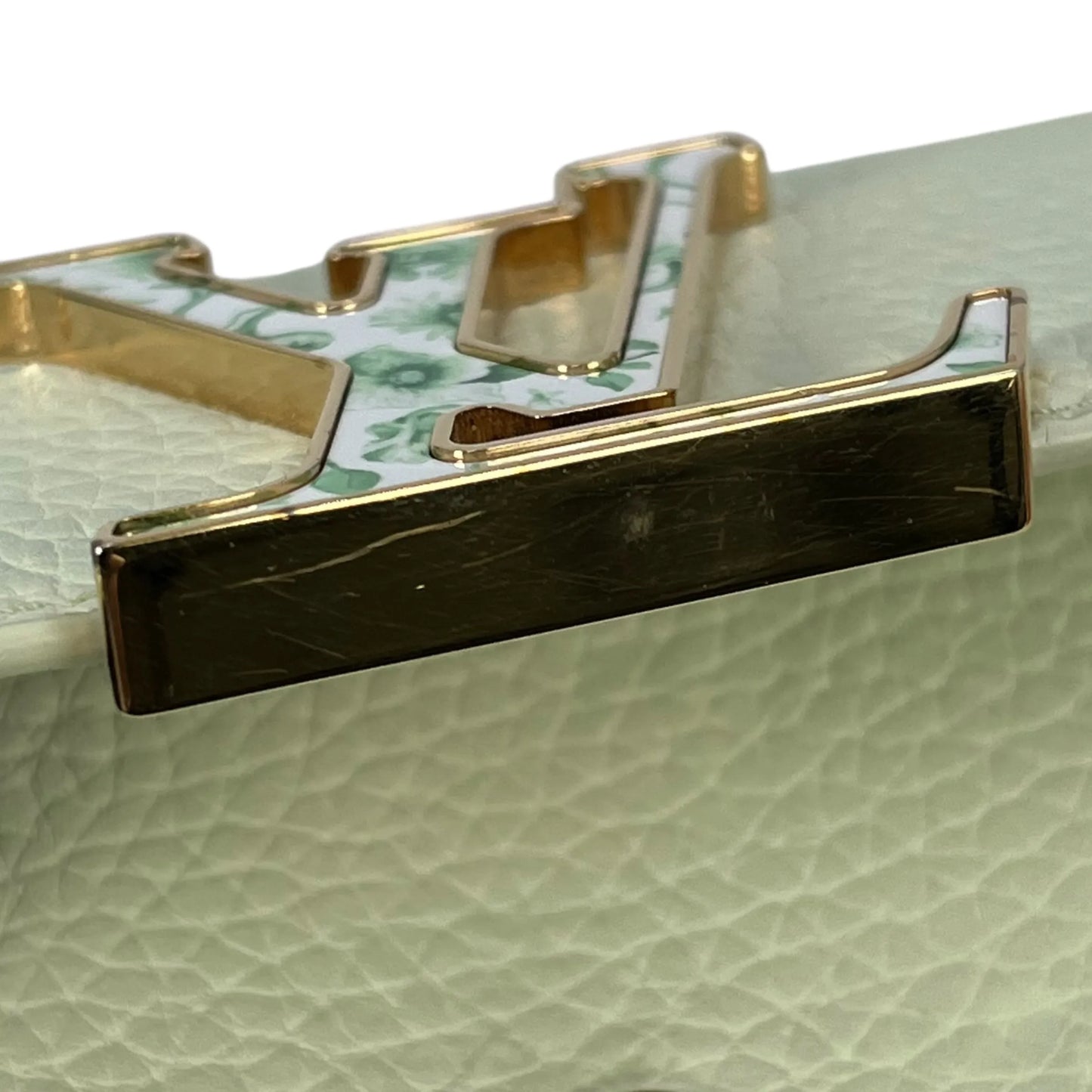 Louis Vuitton Capucines Portefeuille Compact Wallet - Mint Green 