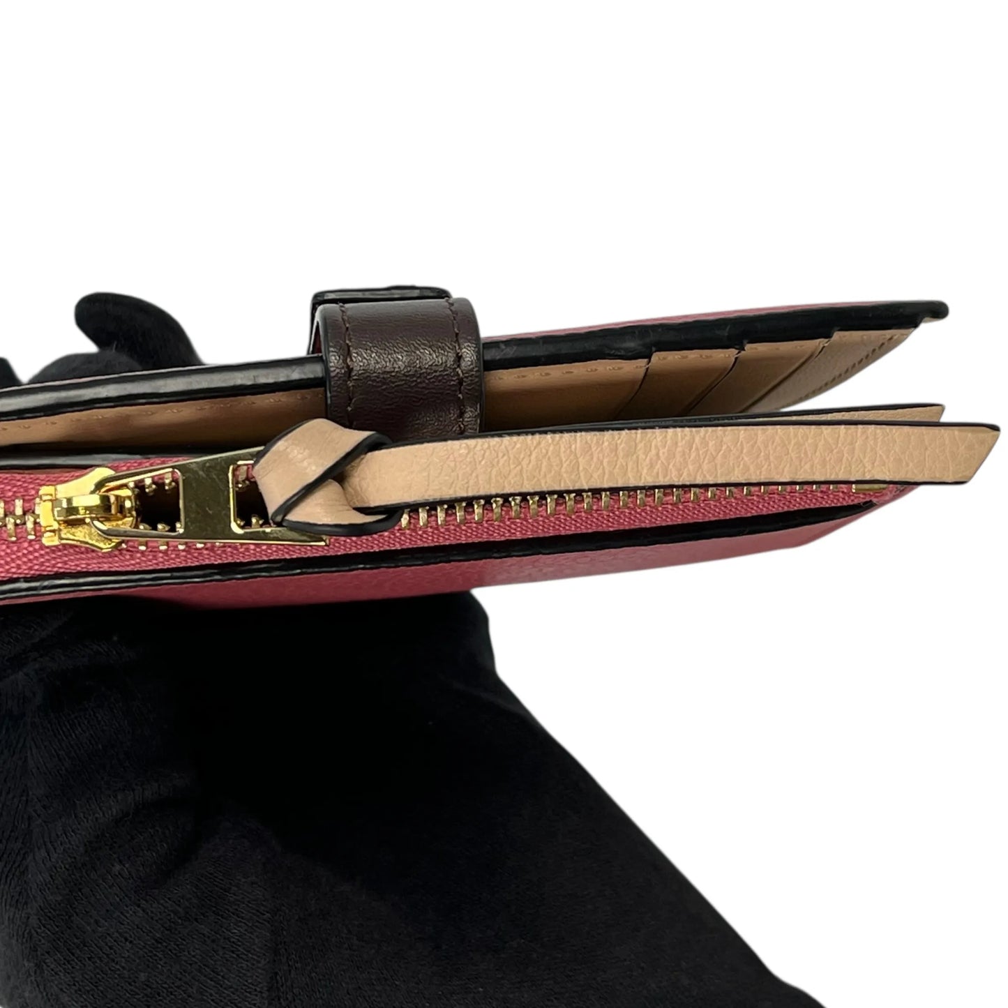 LOEWE Vertical Medium Compact Wallet - Pink 