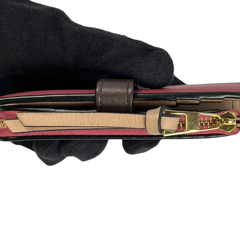 LOEWE Vertical Medium Compact Wallet - Pink 