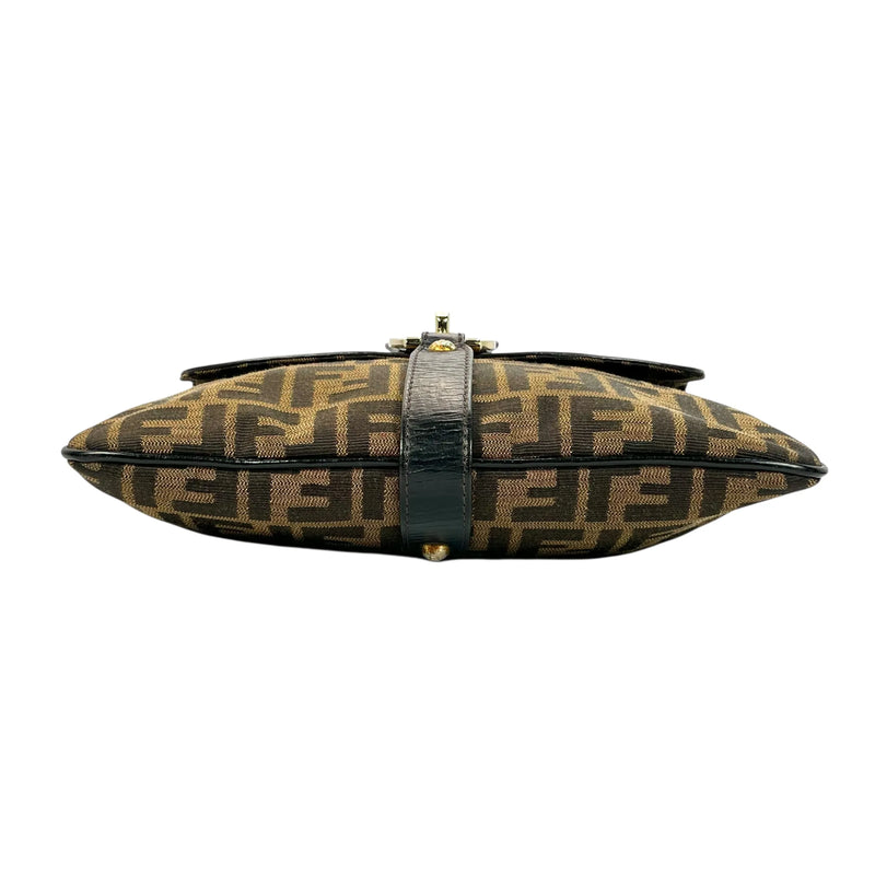 FENDI Zucca Shoulder Bag - Brown - 35749 