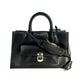 BALENCIAGA Padlock Work Bag Leather Handbag/Shoulder Bag - Black 