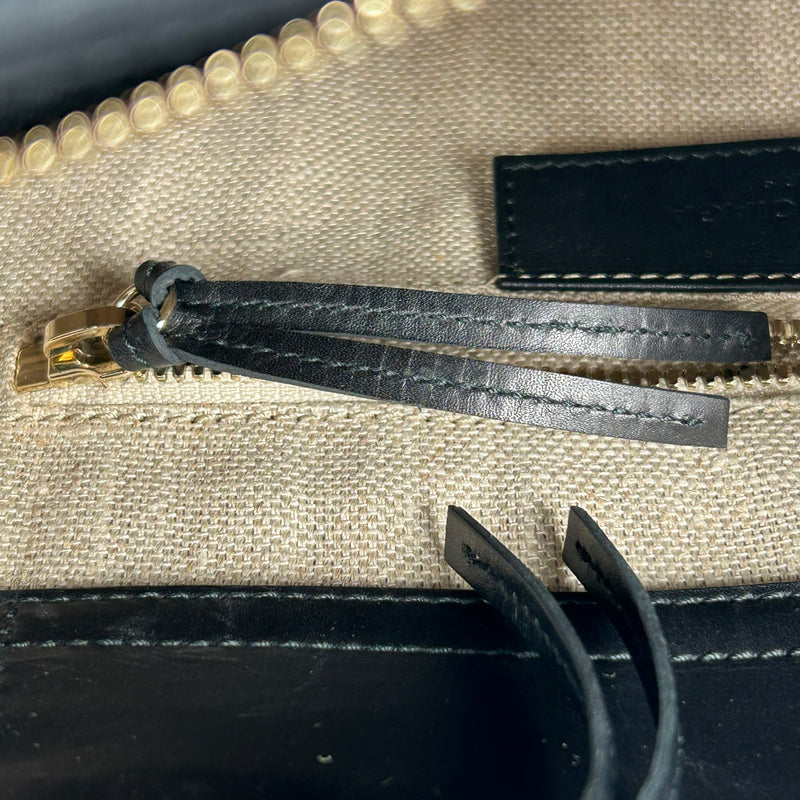 BALENCIAGA Padlock Work Bag Leather Handbag/Shoulder Bag - Black 