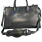 BALENCIAGA Padlock Work Bag Leather Handbag/Shoulder Bag - Black 
