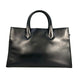 BALENCIAGA Padlock Work Bag Leather Handbag/Shoulder Bag - Black 