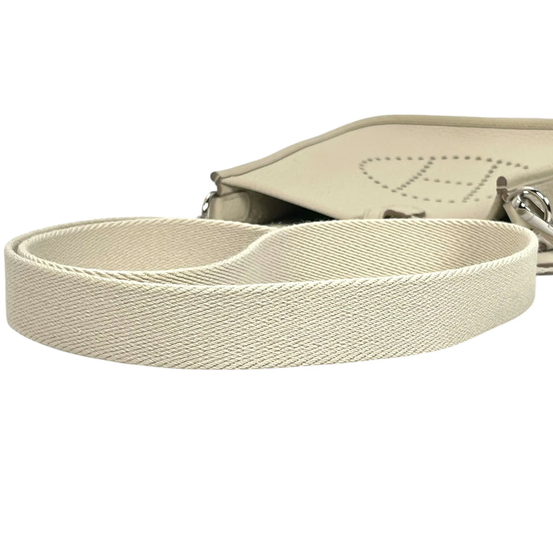 Hermès Evelyn TPM Taurillon Leather Shoulder Bag with B Stamp (2023) - White 