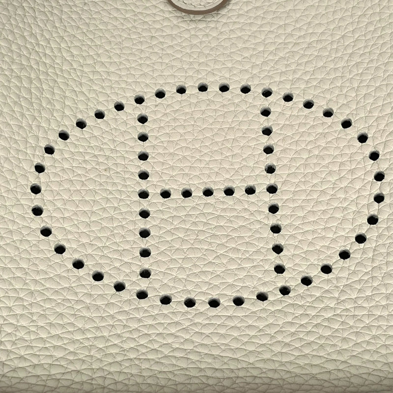 Hermès Evelyn TPM Taurillon Leather Shoulder Bag with B Stamp (2023) - White 