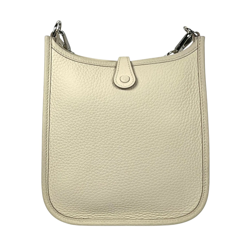 Hermès Evelyn TPM Taurillon Leather Shoulder Bag with B Stamp (2023) - White 