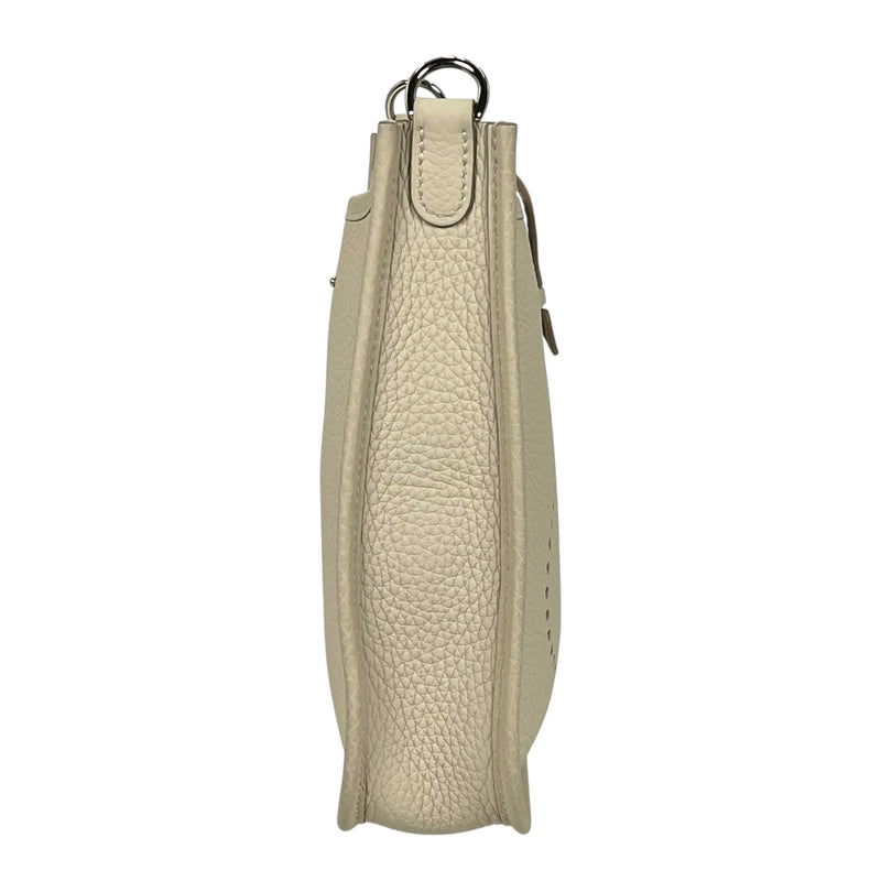 Hermès Evelyn TPM Taurillon Leather Shoulder Bag with B Stamp (2023) - White 