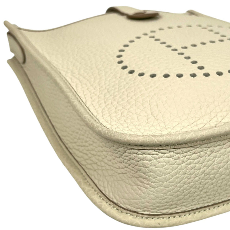 Hermès Evelyn TPM Taurillon Leather Shoulder Bag with B Stamp (2023) - White 