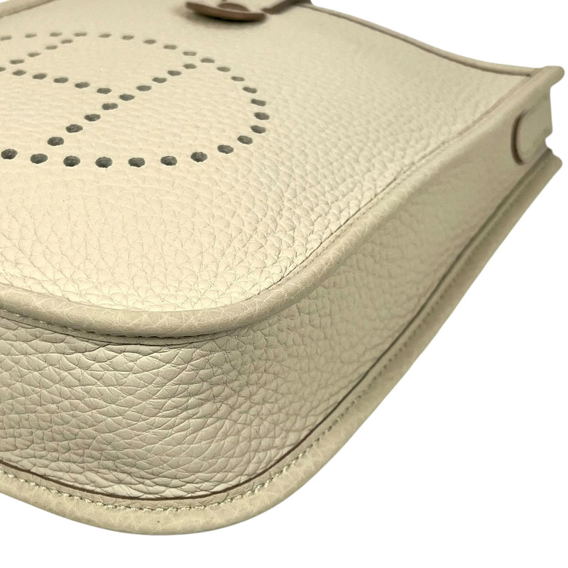 Hermès Evelyn TPM Taurillon Leather Shoulder Bag with B Stamp (2023) - White 