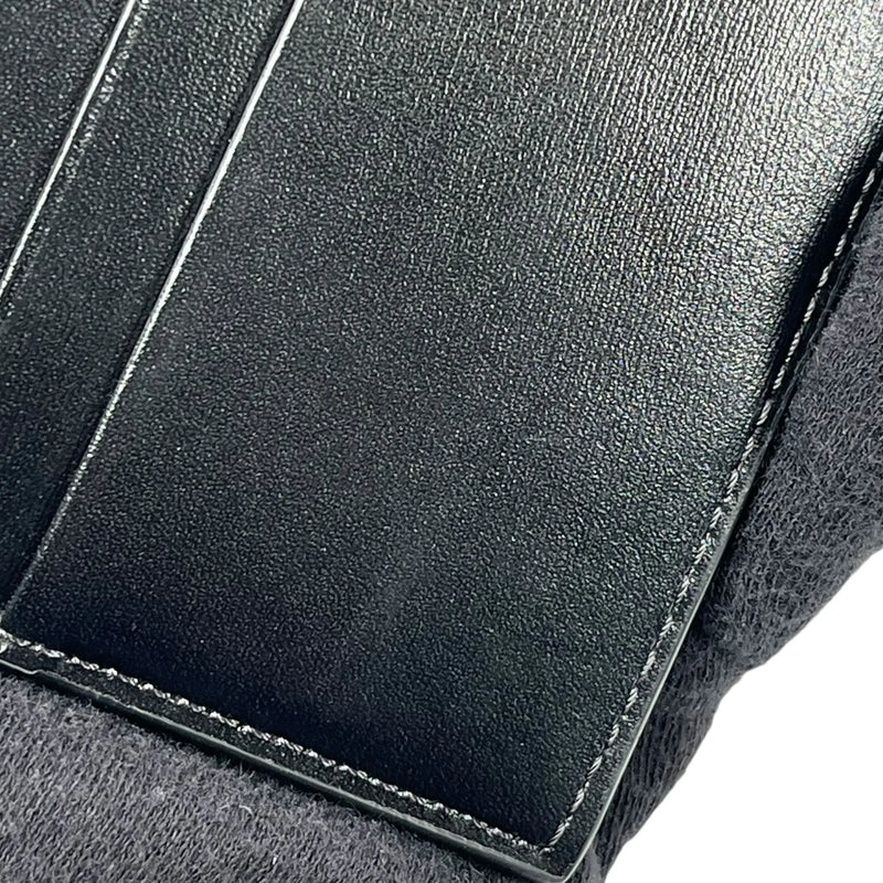 CELINE Triomphe Leather Card Case - Black - 35798 