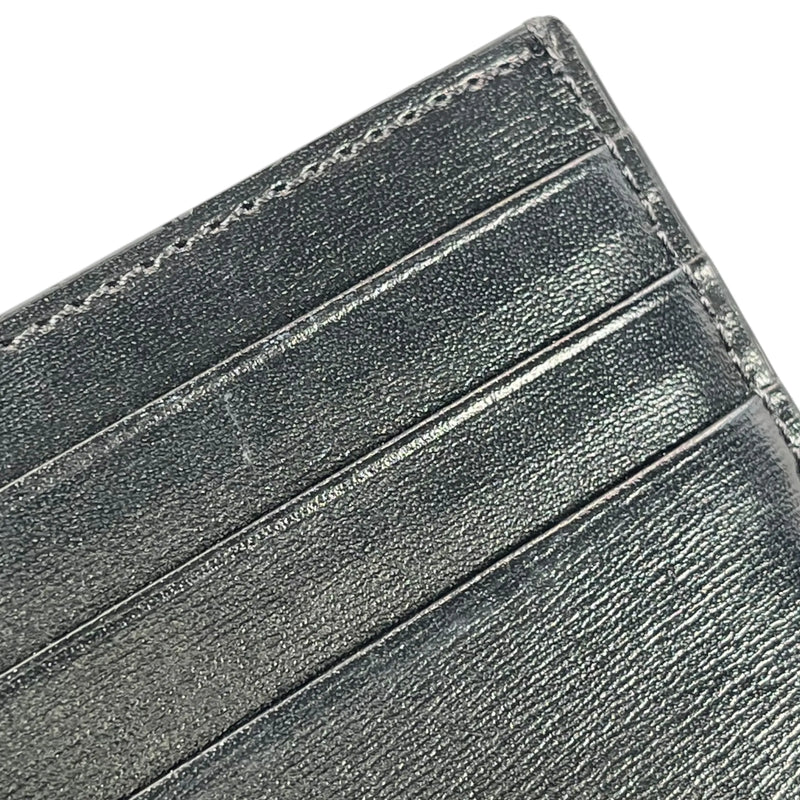 CELINE Triomphe Leather Card Case - Black - 35798 