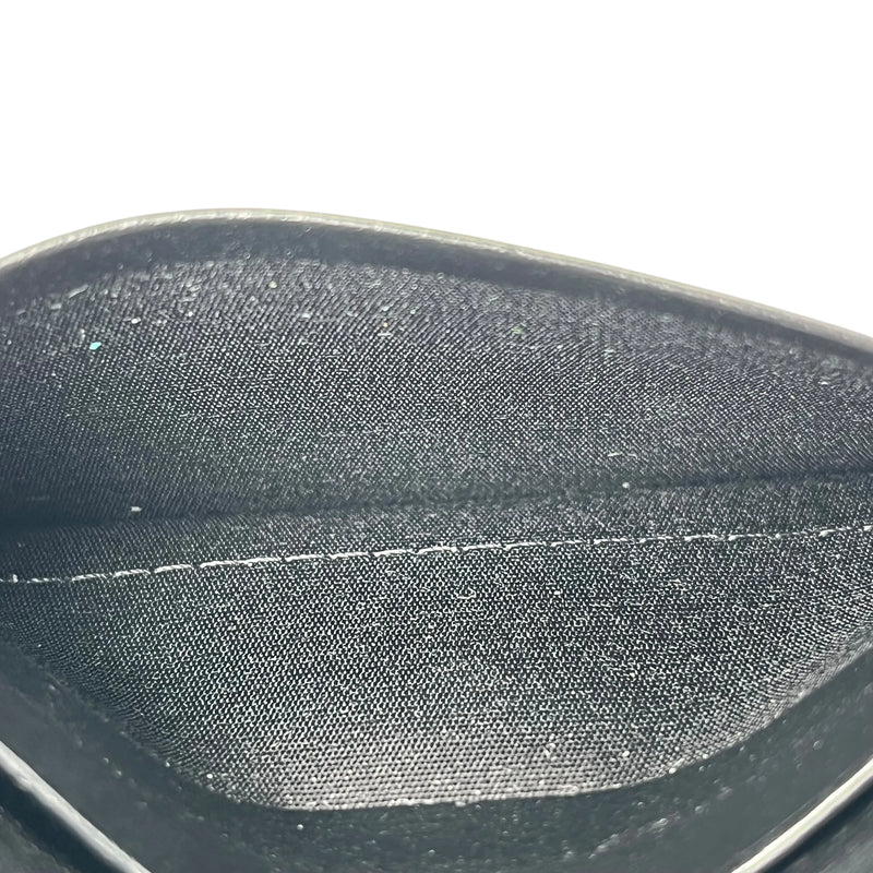 CELINE Triomphe Leather Card Case - Black - 35798 