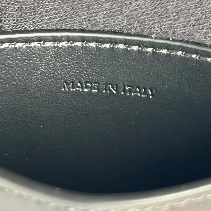 CELINE Triomphe Leather Card Case - Black - 35798 