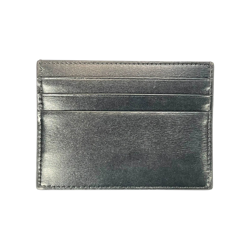 CELINE Triomphe Leather Card Case - Black - 35798 