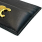 CELINE Triomphe Leather Card Case - Black - 35798 