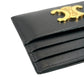 CELINE Triomphe Leather Card Case - Black - 35798 