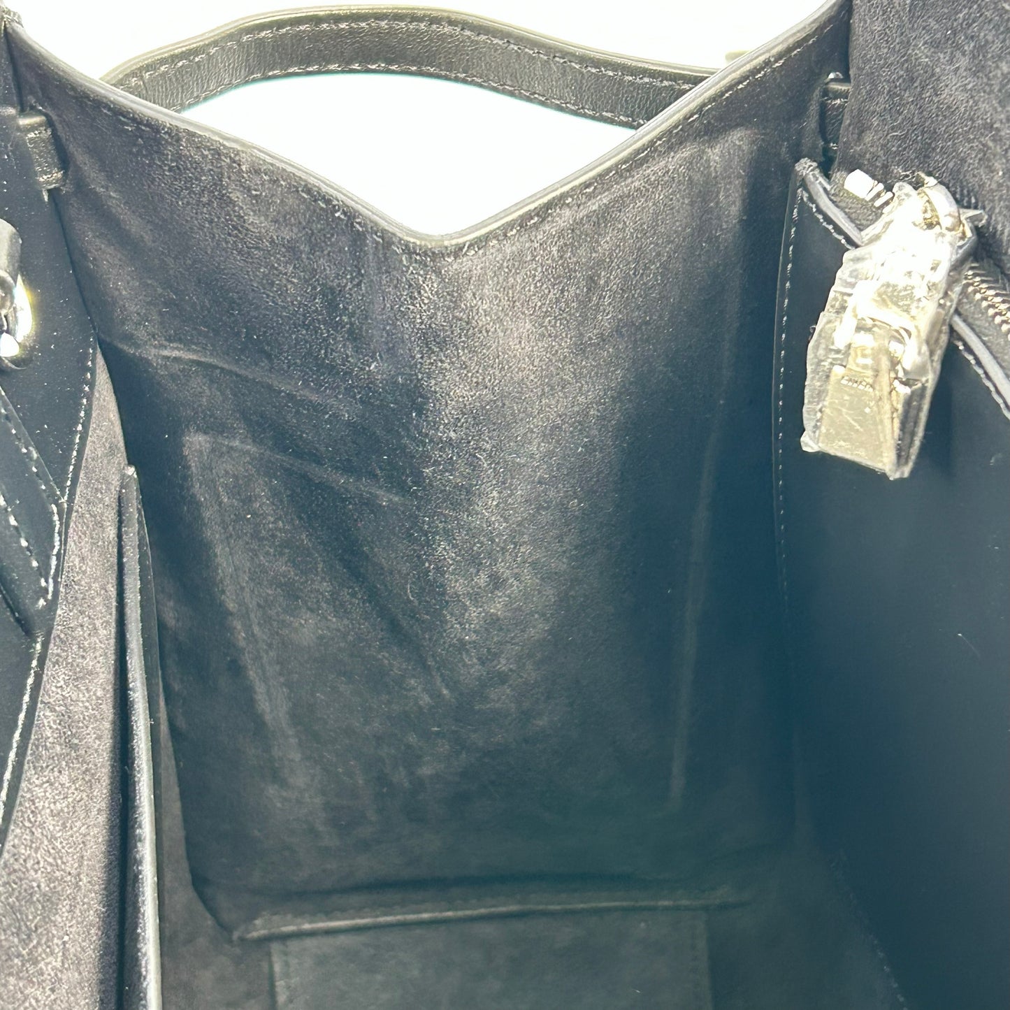 GIVENCHY 1952 Top Handle Leather Handbag/Shoulder Bag - Black 