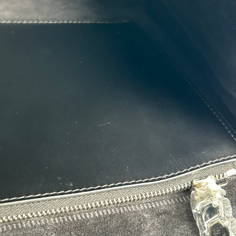 GIVENCHY 1952 Top Handle Leather Handbag/Shoulder Bag - Black 