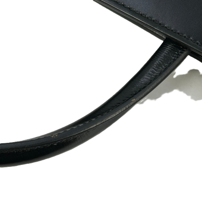 GIVENCHY 1952 Top Handle Leather Handbag/Shoulder Bag - Black 