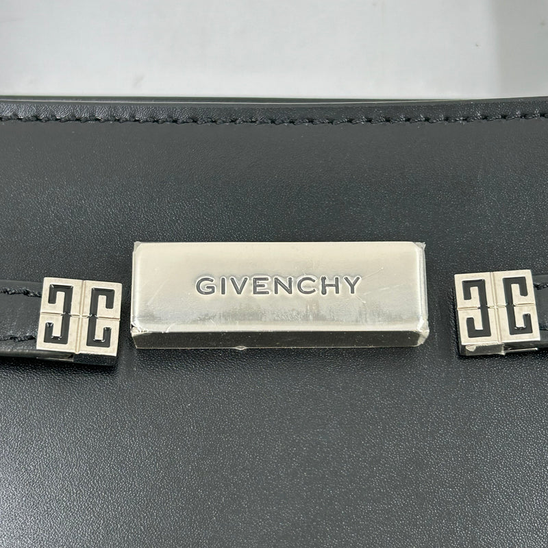 GIVENCHY 1952 Top Handle Leather Handbag/Shoulder Bag - Black 