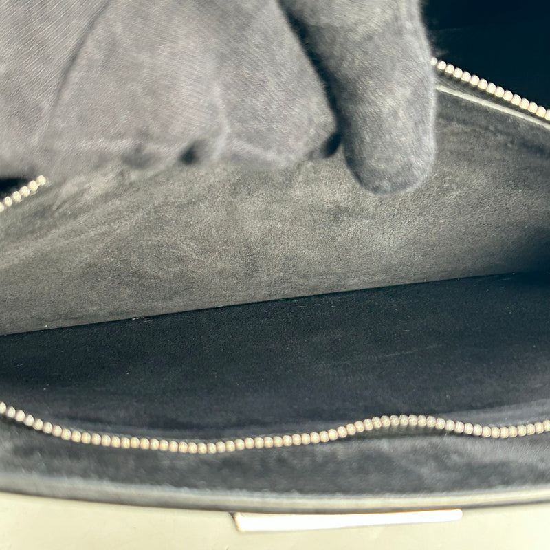 GIVENCHY 1952 Top Handle Leather Handbag/Shoulder Bag - Black 