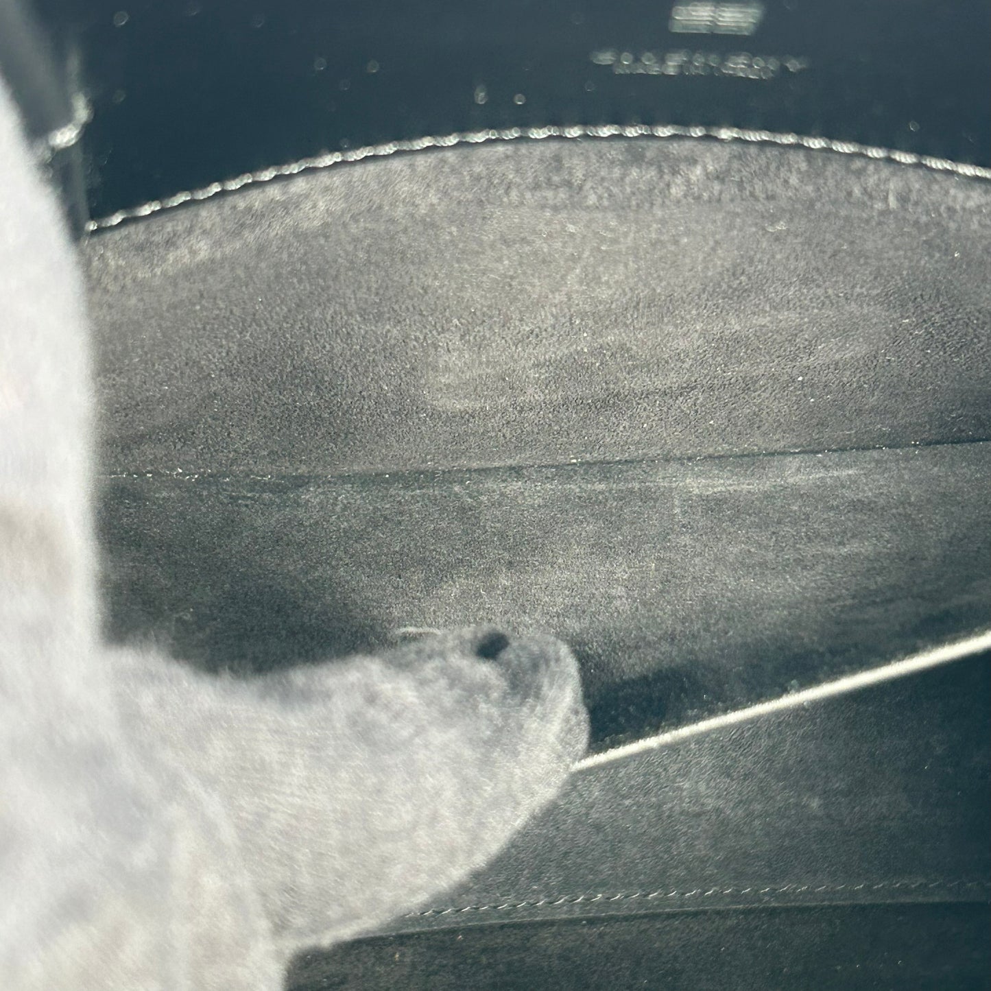 GIVENCHY 1952 Top Handle Leather Handbag/Shoulder Bag - Black 