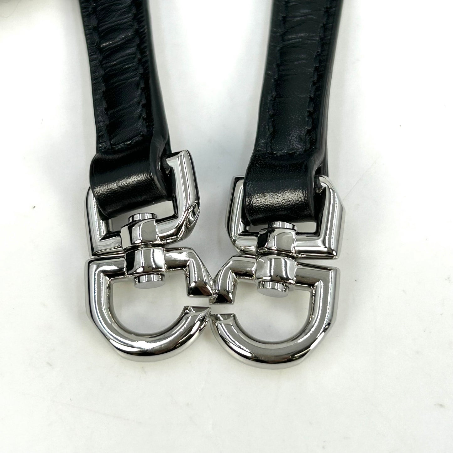 GIVENCHY 1952 Top Handle Leather Handbag/Shoulder Bag - Black 