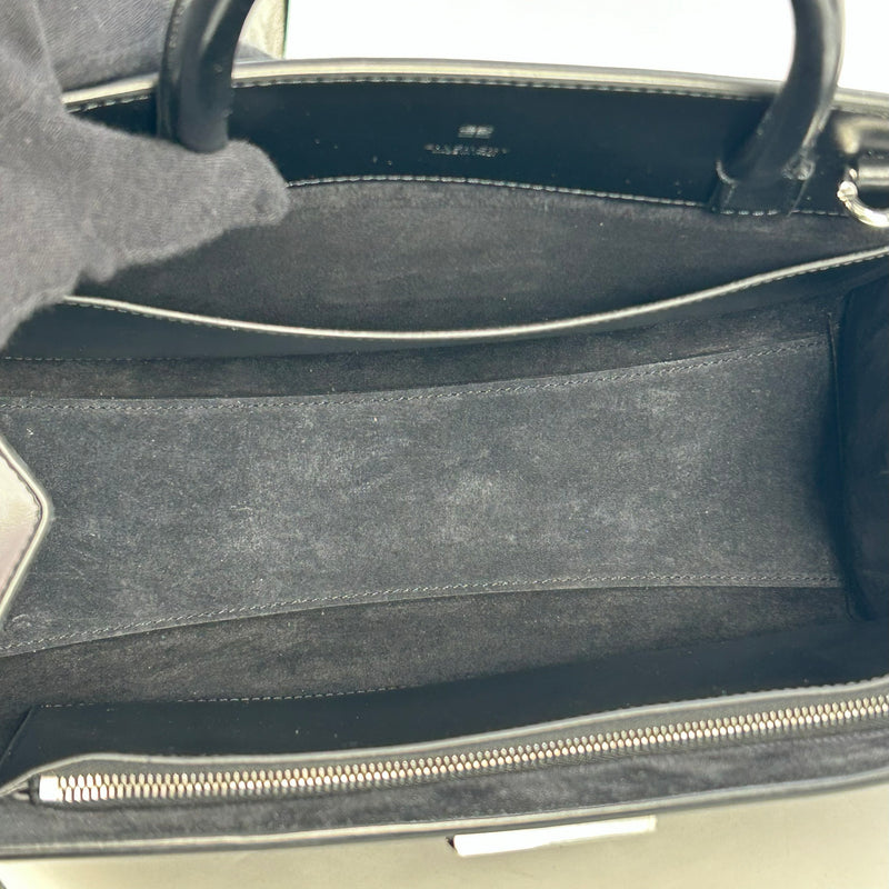 GIVENCHY 1952 Top Handle Leather Handbag/Shoulder Bag - Black 