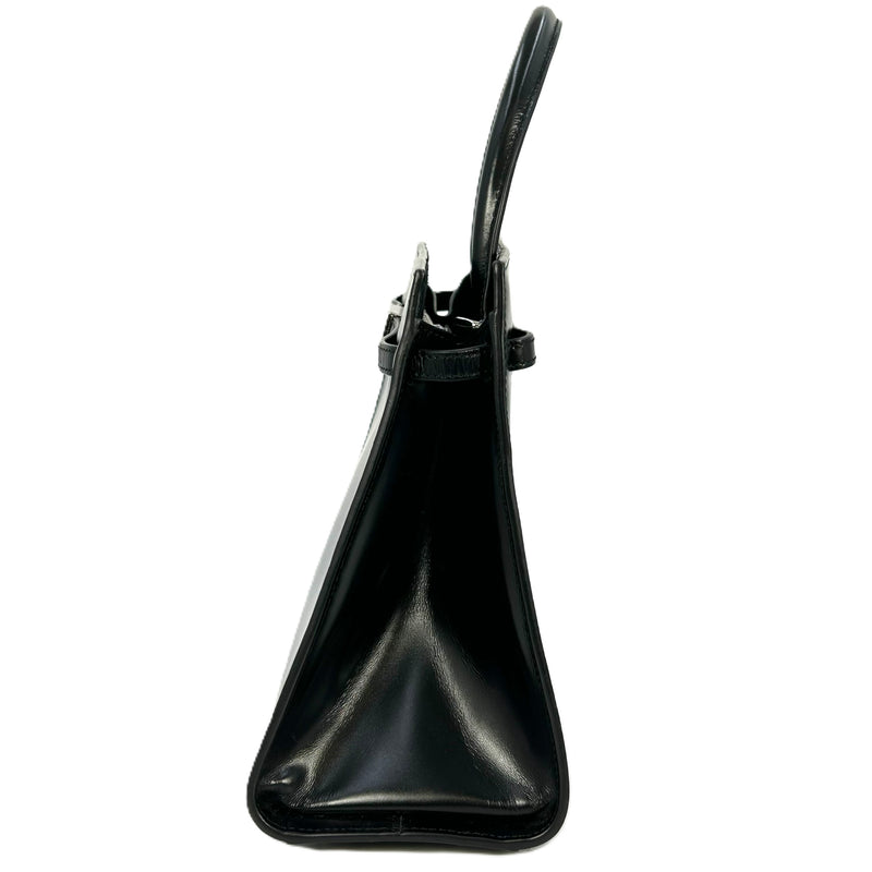 GIVENCHY 1952 Top Handle Leather Handbag/Shoulder Bag - Black 