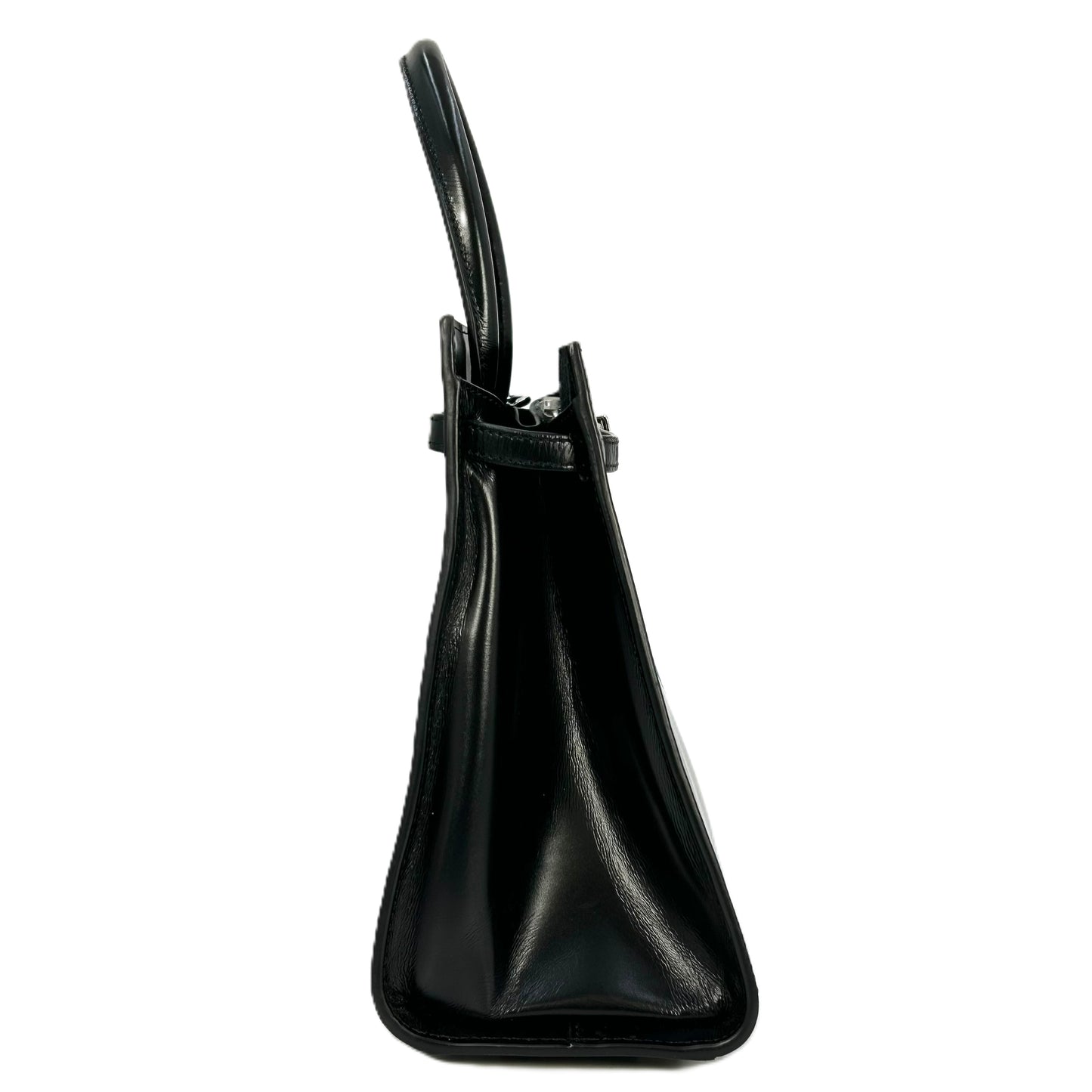 GIVENCHY 1952 Top Handle Leather Handbag/Shoulder Bag - Black 