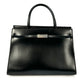 GIVENCHY 1952 Top Handle Leather Handbag/Shoulder Bag - Black 