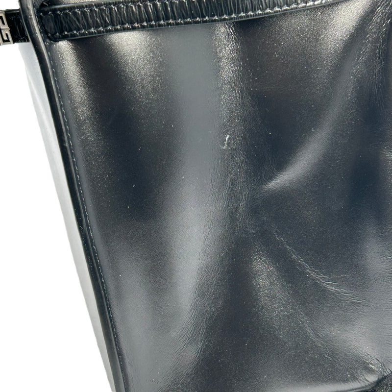GIVENCHY 1952 Top Handle Leather Handbag/Shoulder Bag - Black 