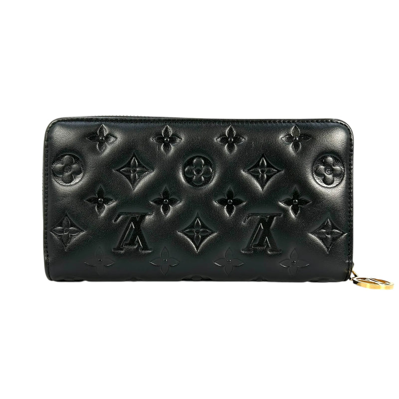 Louis Vuitton モノグラム ラムレザー クッサン ジッピーウォレット 長財布 ロングウォレット - ブラック