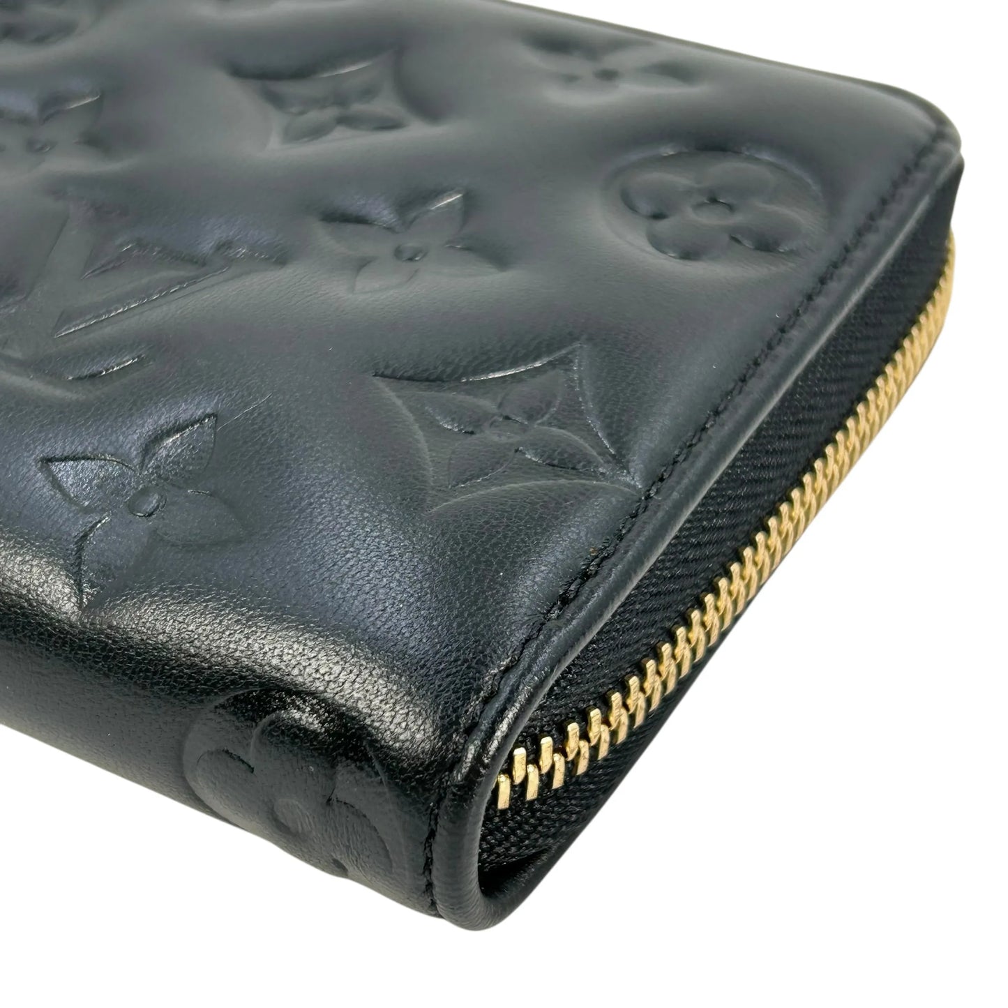 Louis Vuitton モノグラム ラムレザー クッサン ジッピーウォレット 長財布 ロングウォレット - ブラック