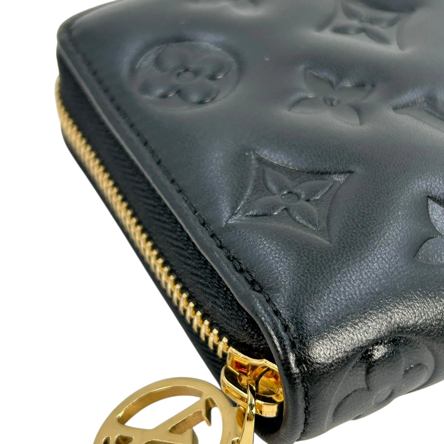 Louis Vuitton モノグラム ラムレザー クッサン ジッピーウォレット 長財布 ロングウォレット - ブラック
