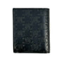 CELINE Triomphe Embossed Calfskin Compact Wallet - Black 
