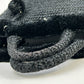 PRADA Raffia Pom-Pom Handbag/Shoulder Bag - Black 