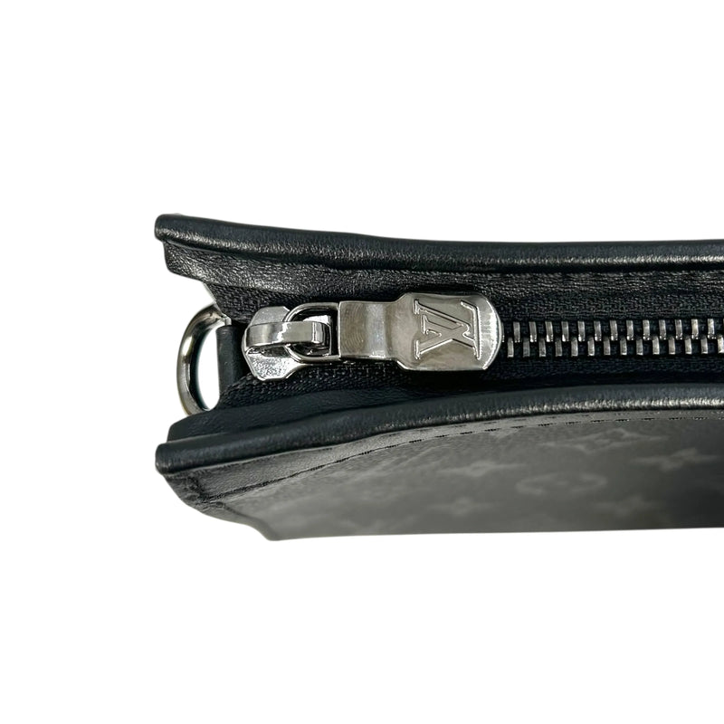 Louis Vuitton ガストン ウェアラブルウォレット モノグラム エクリプス キャンバス ショルダーバッグ - ブラック