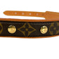 Louis Vuitton Monogram Canvas Collier Baxter MM Pet Collar, 35-43cm, Brown 