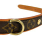 Louis Vuitton Monogram Canvas Collier Baxter MM Pet Collar, 35-43cm, Brown 