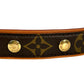 Louis Vuitton Monogram Canvas Collier Baxter MM Pet Collar, 35-43cm, Brown 