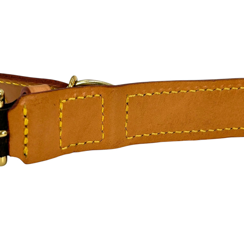 Louis Vuitton Monogram Canvas Collier Baxter MM Pet Collar, 35-43cm, Brown 
