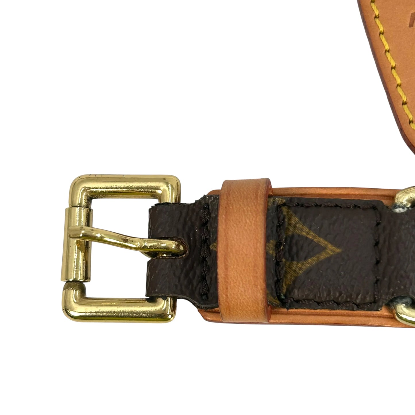 Louis Vuitton Monogram Canvas Collier Baxter MM Pet Collar, 35-43cm, Brown 