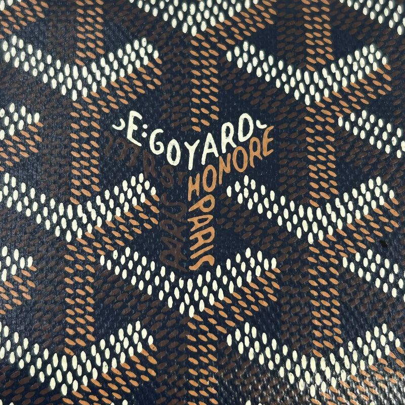 GOYARD Bourbon Fragment Case Card Case - Navy 