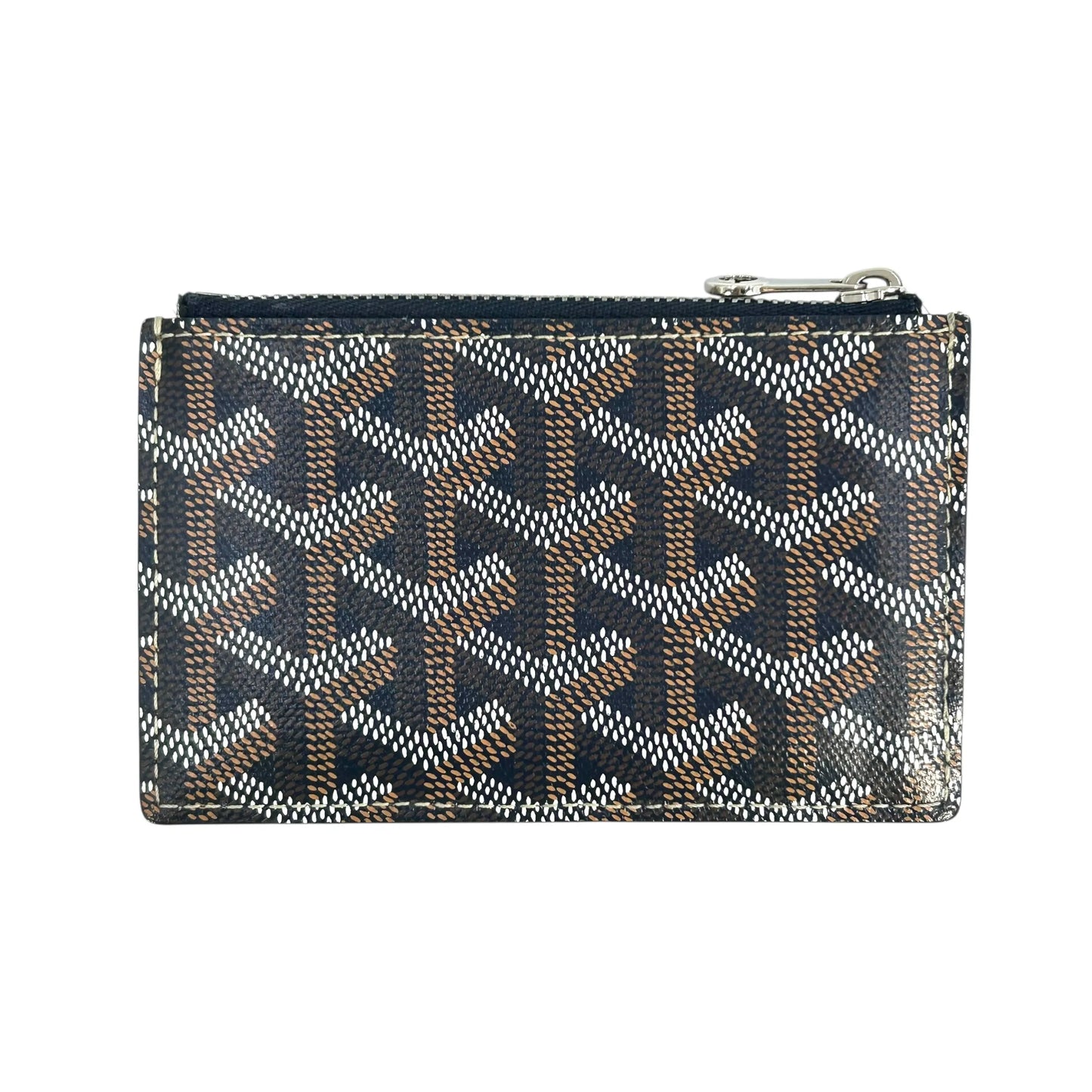 GOYARD Bourbon Fragment Case Card Case - Navy 
