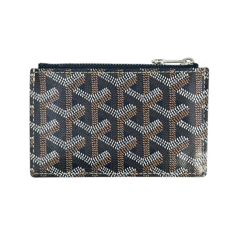 GOYARD Bourbon Fragment Case Card Case - Navy 
