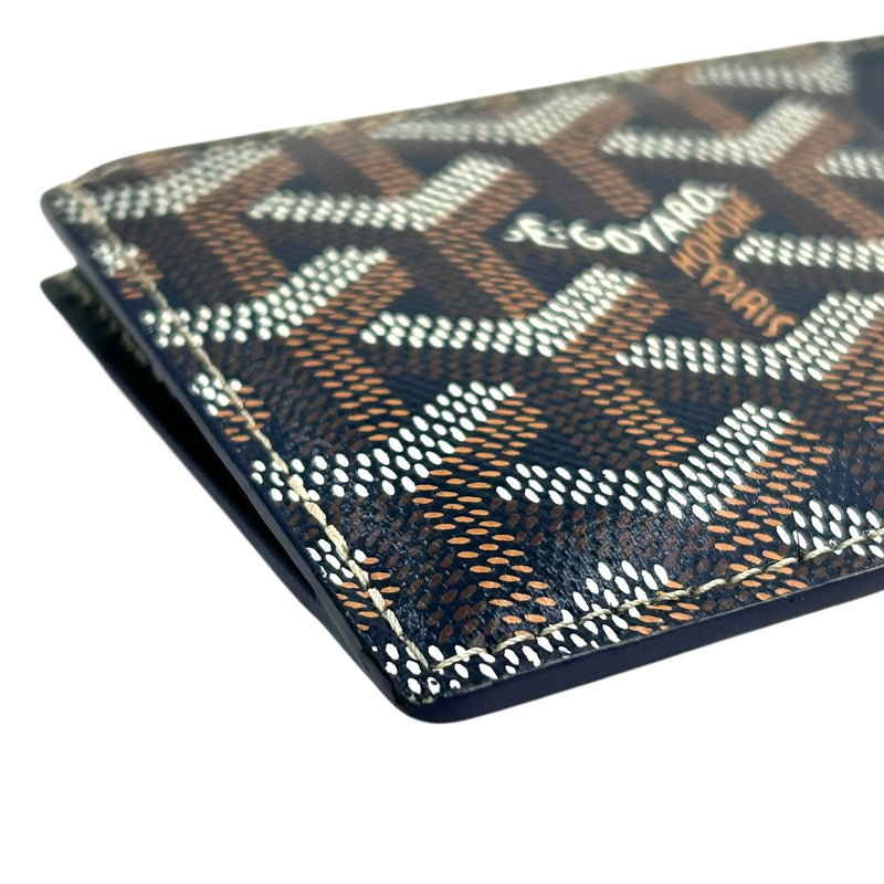 GOYARD Bourbon Fragment Case Card Case - Navy 
