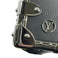 Louis Vuitton Calfskin Leather Side Trunk PM with Silver Hardware Handbag/Shoulder Bag - Black 